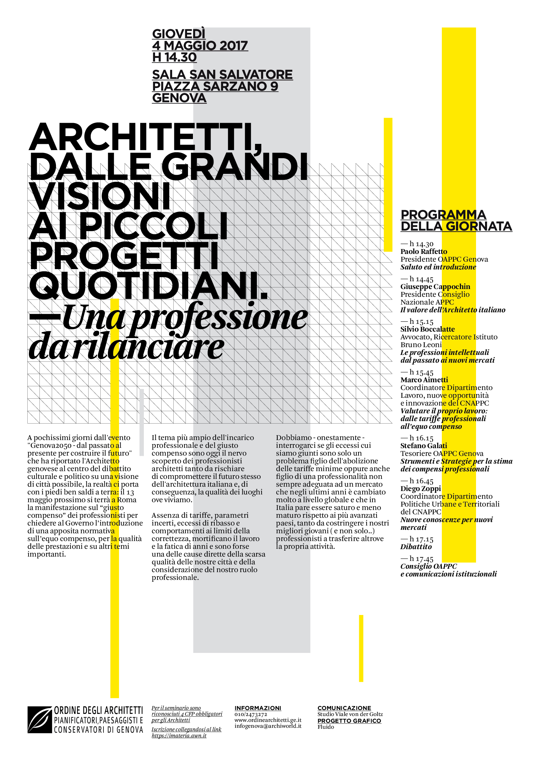 Affordable locandina maggio web with architetti genova for Sito per architetti